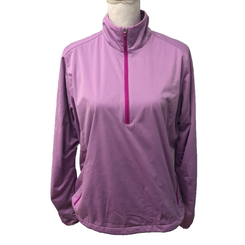 Nike Golf Windbreaker Pullover‎ Jacket Womens XL Purple Outdoor Activewear